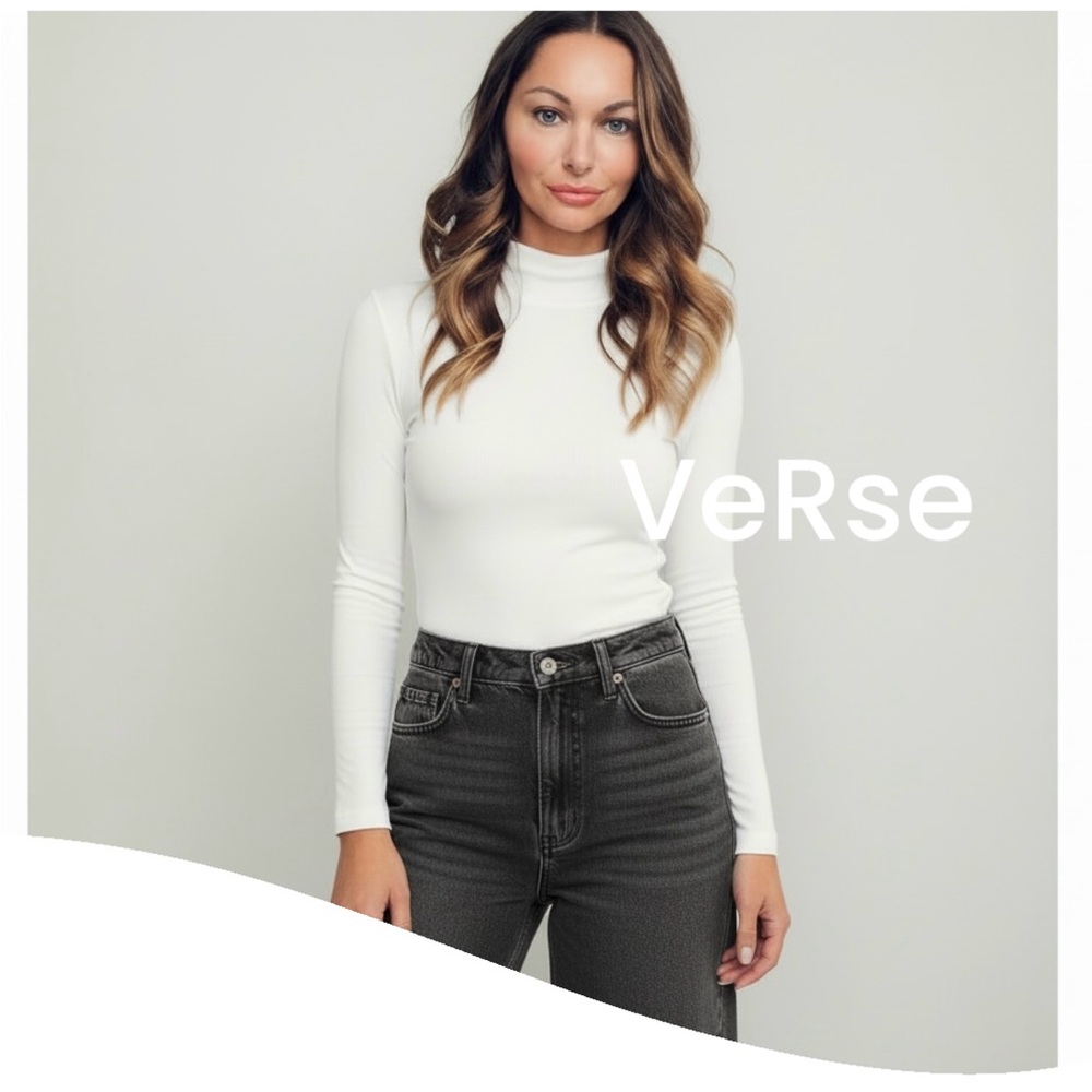 Women's White or Black Long Sleeve Top